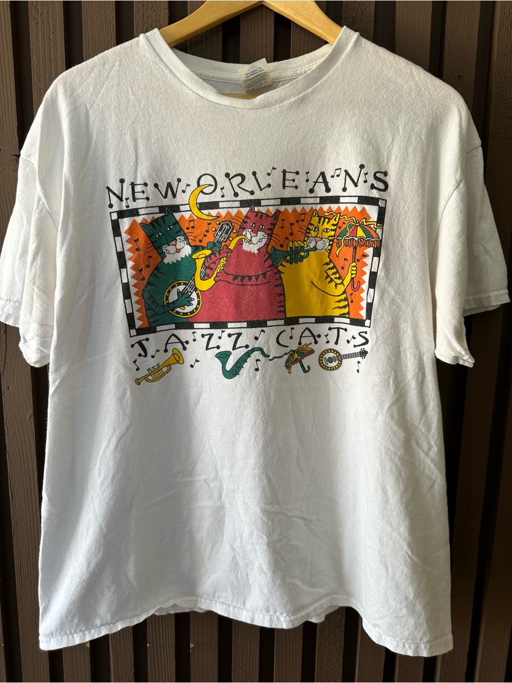 Delta New Orleans Jazz Band Cats Graphic Tee Womens XL